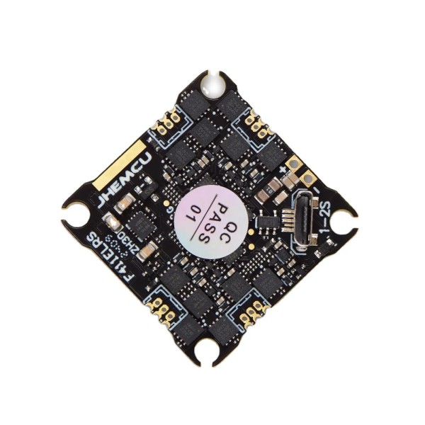 Hot Sales JHEMCU F411ELRS AIO 4 in1 ESC ELRS 2.4G M3 25,5x25,5mm Metall OSD BLHELI_S 1-2S 12A Drohnen-Controller für RC-Spielzeug